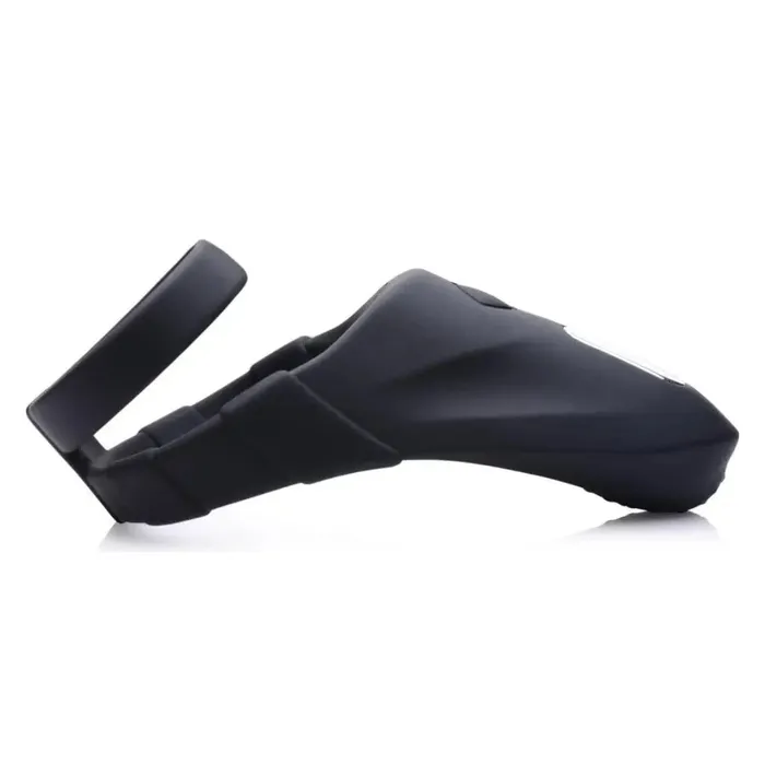Trinity Vibes Male Sex Toys 10x Silicone Cock Ring With Vibrating Taint Stimulator
