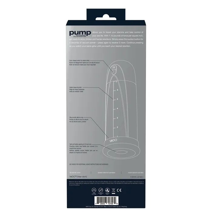 VeDO Male Sex Toys VeDO Rechargeable Penis Pump