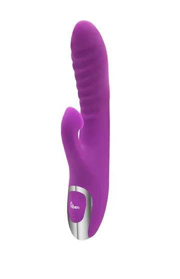 Viben Frenzy Rabbit Vibe W Clit Suction Berry Viben Vibrators