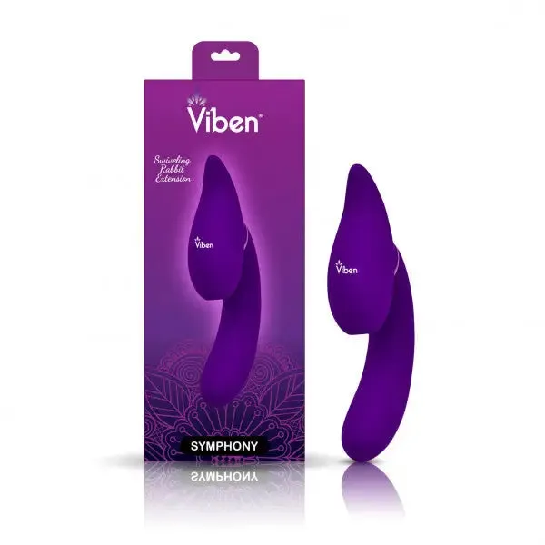 Viben Symphony Insertable Triple Motor Vibe Violet Viben Vibrators