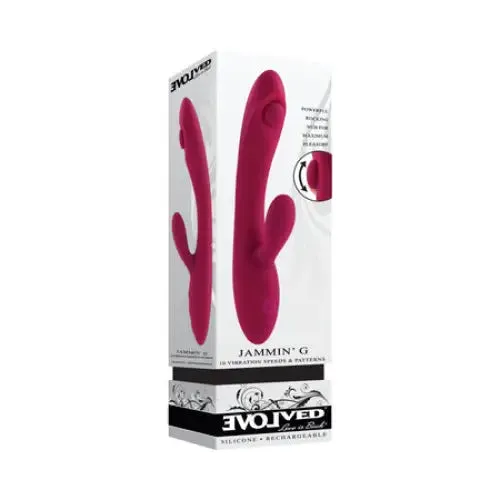 Vibrators Evolved Evolved Jammin G Rechargeable Tapping Dual Stim Vibrator Vibrators Evolved Evolved Jammin G Rechargeable Tapping Dual Stim Vibrator