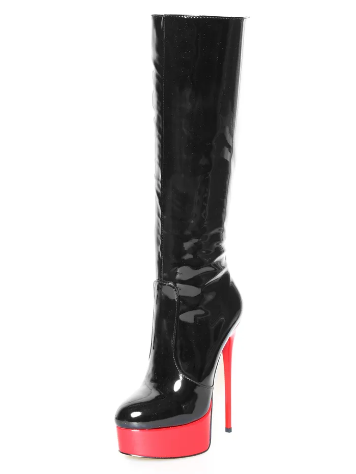 Vibrators Fire Goddess Skyscraper Heel Knee High Boots HonourSkintwocom