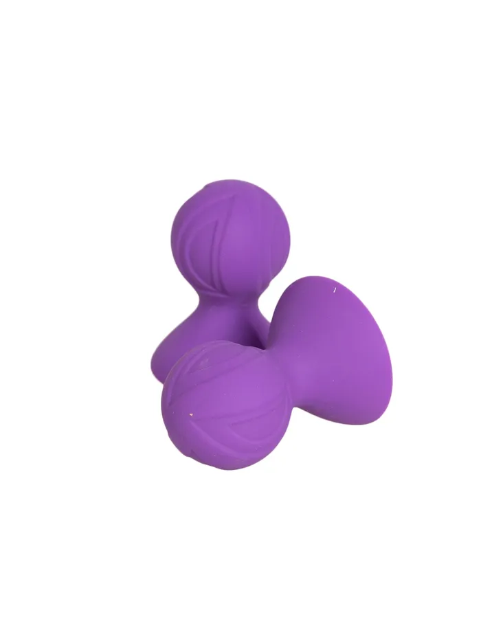 Vibrators HonourSkintwocom Purple Silicone Nipple Suckers