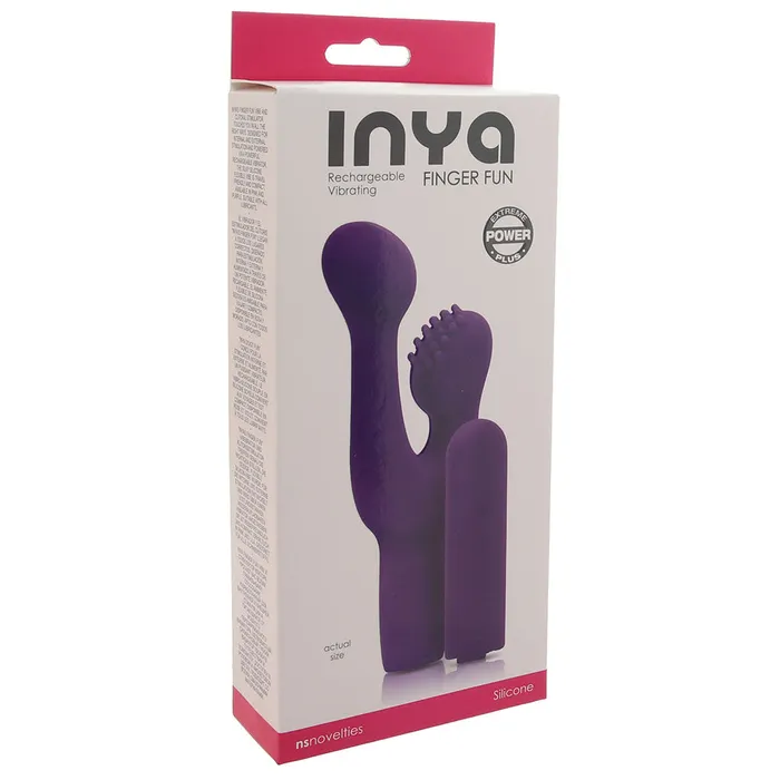Vibrators ns novelties Inya Finger Fun Rechargeable Vibe in Purple