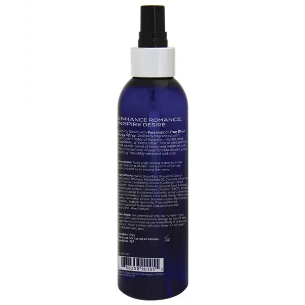 Vibrators Pure Instinct Pheromone Body Spray True Blue 6oz Classic Brands LLC Vibrators Pure Instinct Pheromone Body Spray True Blue 6oz Classic Brands LLC