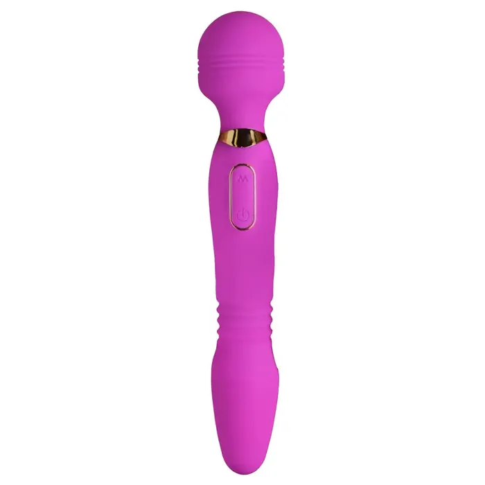Vibrators Ultra Thrusther Deluxe Thrusting And Vibrating Silicone Wand Wand Essentials