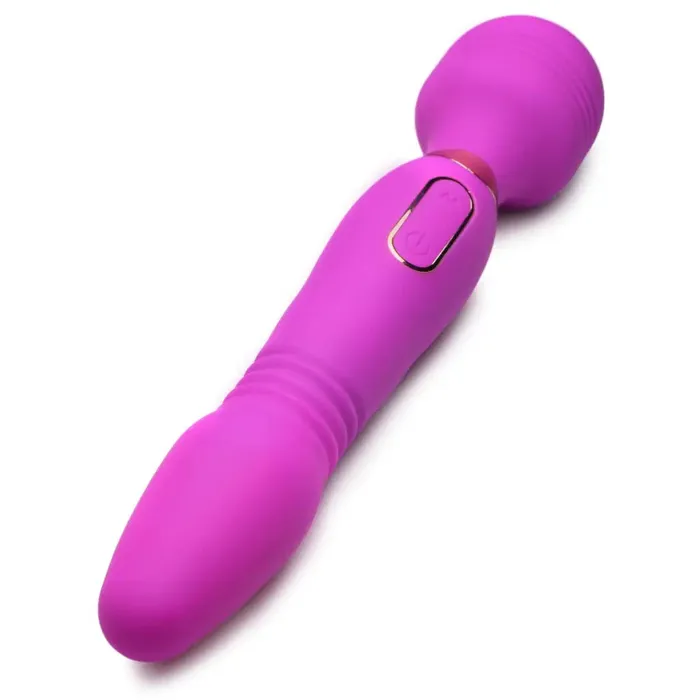 Vibrators Ultra Thrusther Deluxe Thrusting And Vibrating Silicone Wand Wand Essentials
