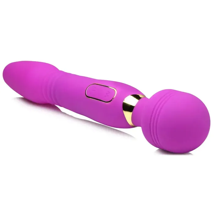 Vibrators Ultra Thrusther Deluxe Thrusting And Vibrating Silicone Wand Wand Essentials