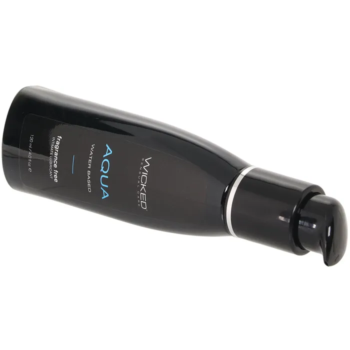 Wicked Sensual Care Vibrators Aqua Fragrance Free Water Based Lube 4oz120ml