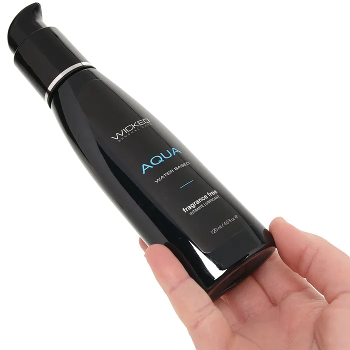 Wicked Sensual Care Vibrators Aqua Fragrance Free Water Based Lube 4oz120ml
