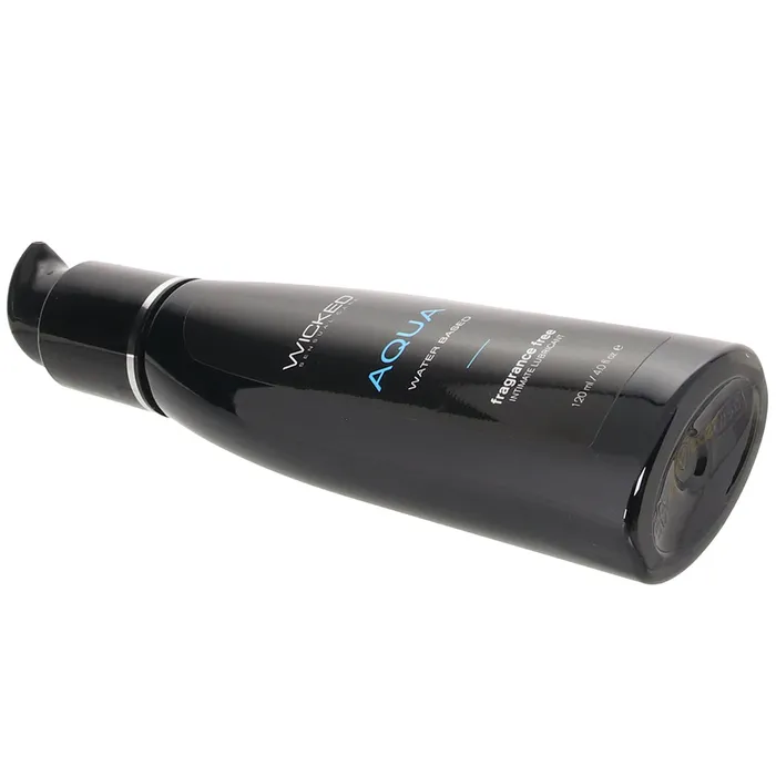 Wicked Sensual Care Vibrators Aqua Fragrance Free Water Based Lube 4oz120ml