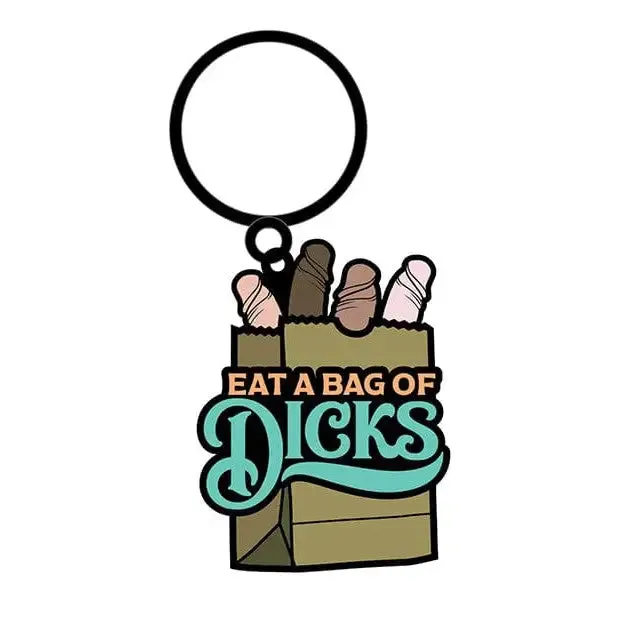 WoodRocket Anal Wood Rocket Eat A Bag Of Dicks Keychain Tan WoodRocket Anal Wood Rocket Eat A Bag Of Dicks Keychain Tan