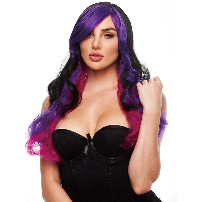 XGen Brandi Wig in BlackPurple Vibrators