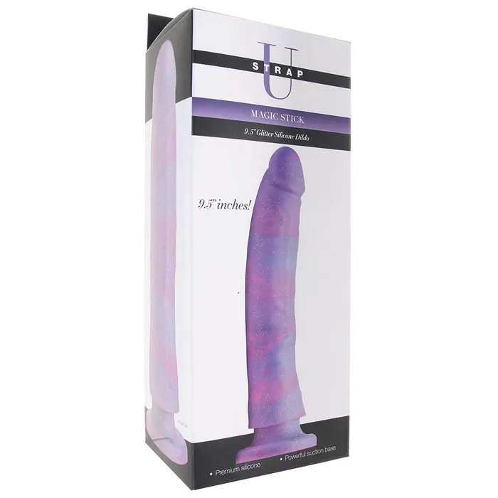 XR Brands Strap U Magic Stick 95 Inch Glitter Silicone Dildo Anal XR Brands Strap U Magic Stick 95 Inch Glitter Silicone Dildo Anal