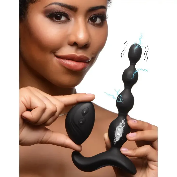Zeus Electrosex Male Sex Toys Shockbeads 80x Vibrating Estim Silicone Anal Beads With Remote Zeus Electrosex Male Sex Toys Shockbeads 80x Vibrating Estim Silicone Anal Beads With Remote