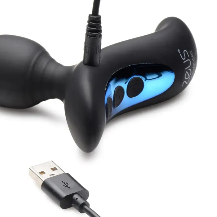 Zeus Electrosex Male Sex Toys Shockbeads 80x Vibrating Estim Silicone Anal Beads With Remote