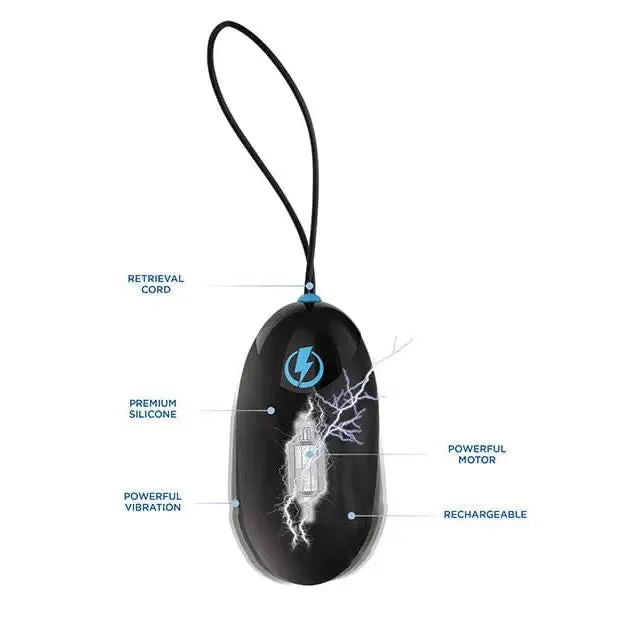 Zeus Electrosex Zeus EStim Pro Silicone Vibrating Egg with Remote Control Female Sex Toys