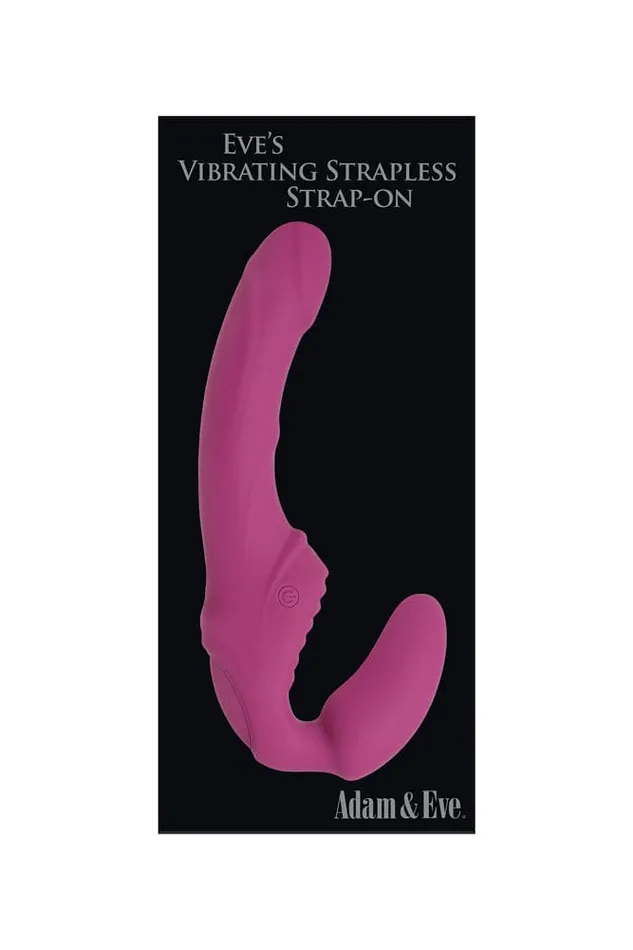 Adam Eve Female Sex Toys Adam Eve Eves Vibrating Strapless StrapOn Pink