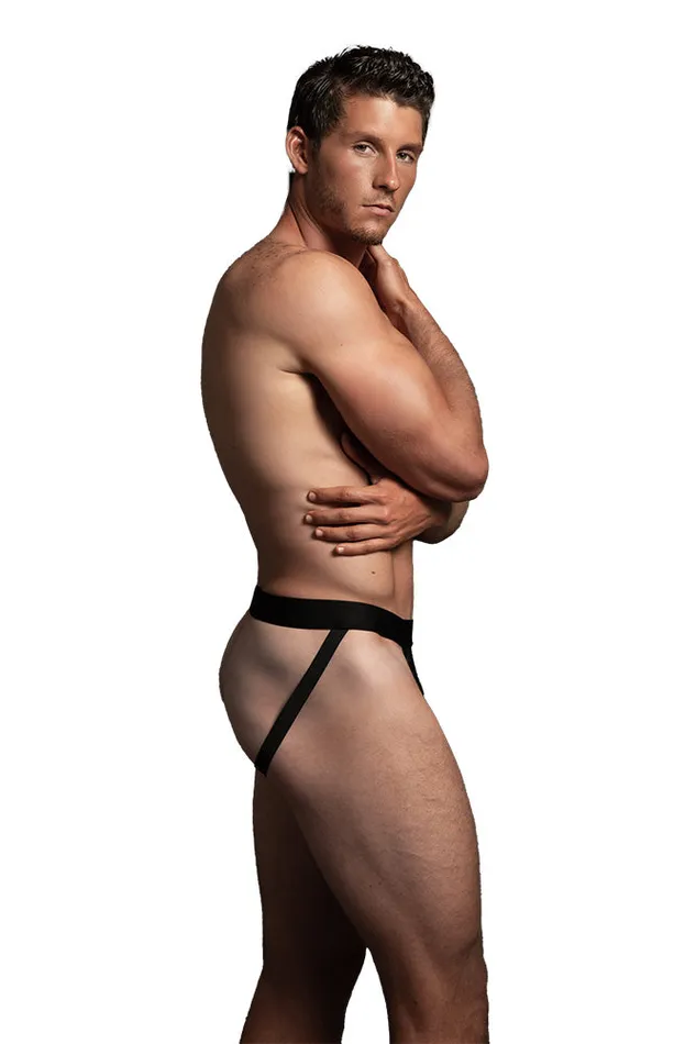 Allure Lingerie Allure Lingerie Luca Mens Lace Jock Black Various Sizes Anal