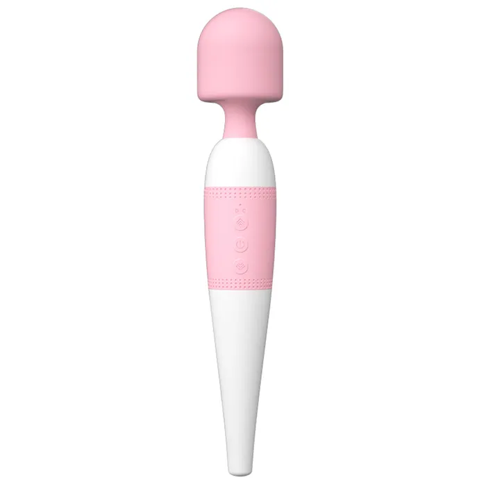 Amovibe Wand Vibrator with Licking Tongue Vibrating Head Female Sex Toys