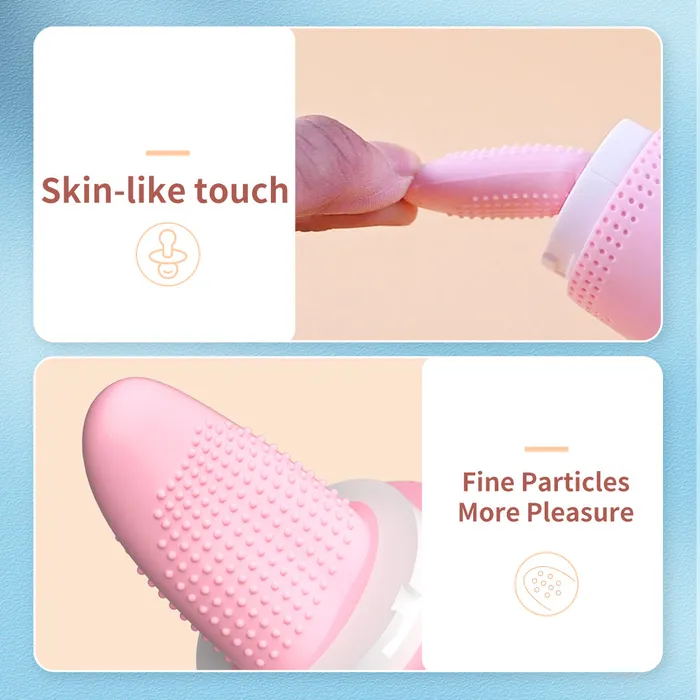 Amovibe Wand Vibrator with Licking Tongue Vibrating Head Female Sex Toys