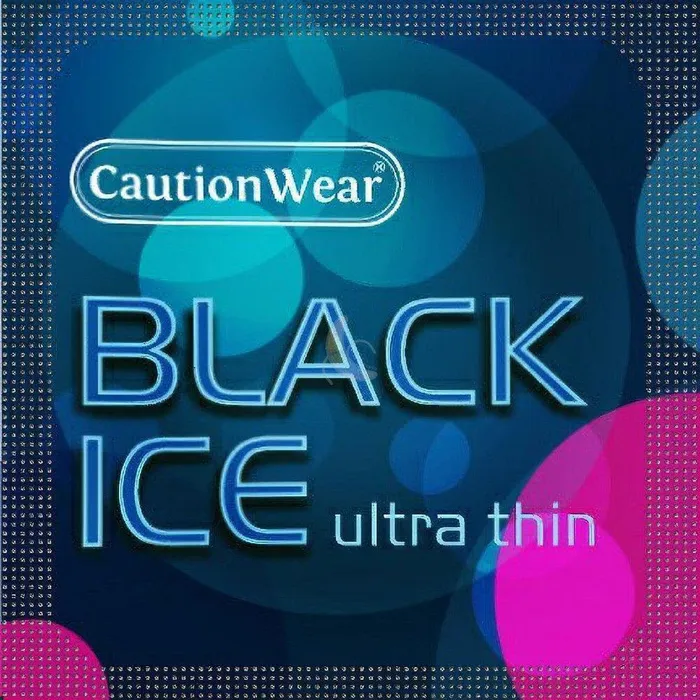 Anal Caution Wear Caution Wear Black Ice Condoms
