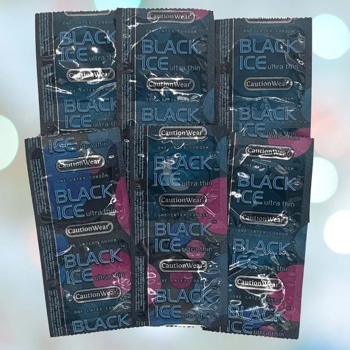 Anal Caution Wear Caution Wear Black Ice Condoms