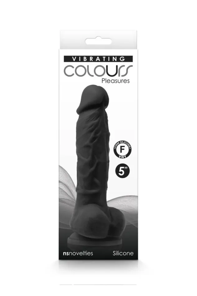Anal NS Novelties NS Novelties Colours 5 Inch Pleasures Vibrating Dildo Assorted Colors