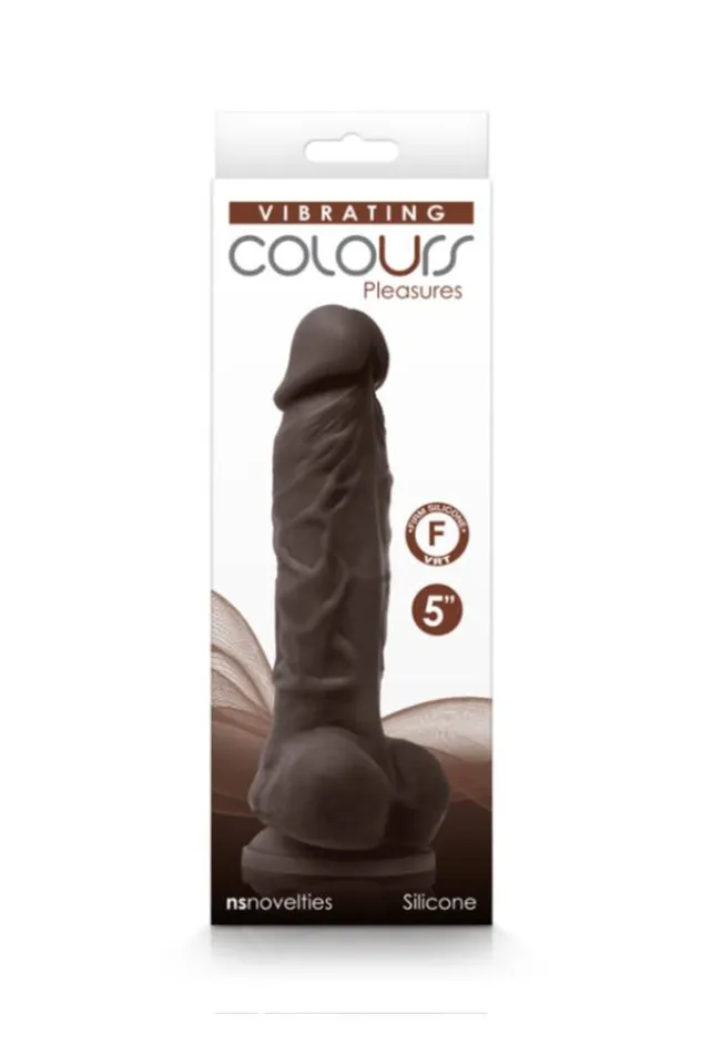 Anal NS Novelties NS Novelties Colours 5 Inch Pleasures Vibrating Dildo Assorted Colors