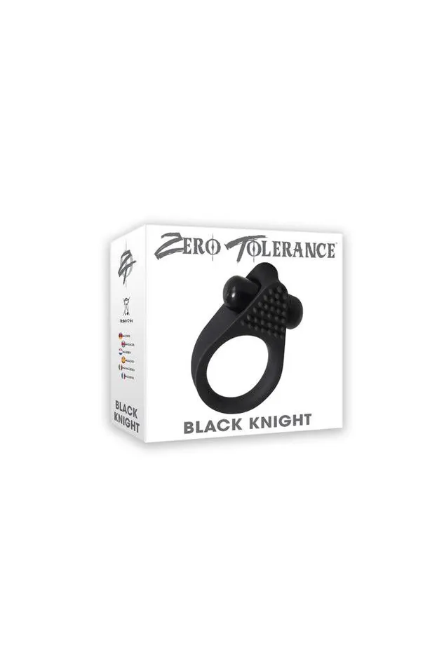 Anal Zero Tolerance Zero Tolerance Black Knight Cock Ring Black