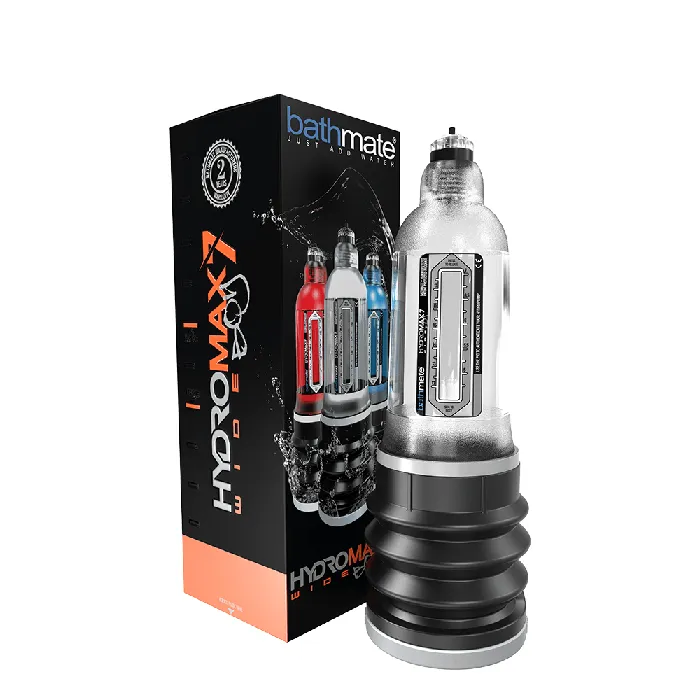 BATHMATE Male Sex Toys Bathmate Hydromax 7 Wide Boy Penis Pump Clear