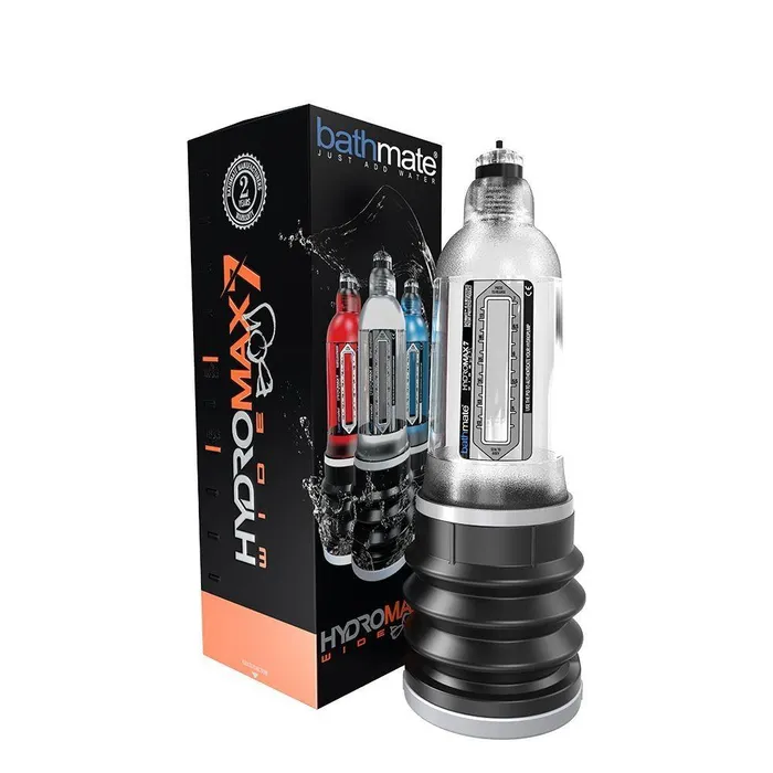 BATHMATE Male Sex Toys Bathmate Hydromax 7 Wide Boy Penis Pump Clear