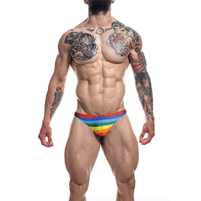 C4M Soft Stretch Ergonomic Mens Thong Provocative Rainbow CUT 4 MEN Female Sex Toys C4M Soft Stretch Ergonomic Mens Thong Provocative Rainbow CUT 4 MEN Female Sex Toys