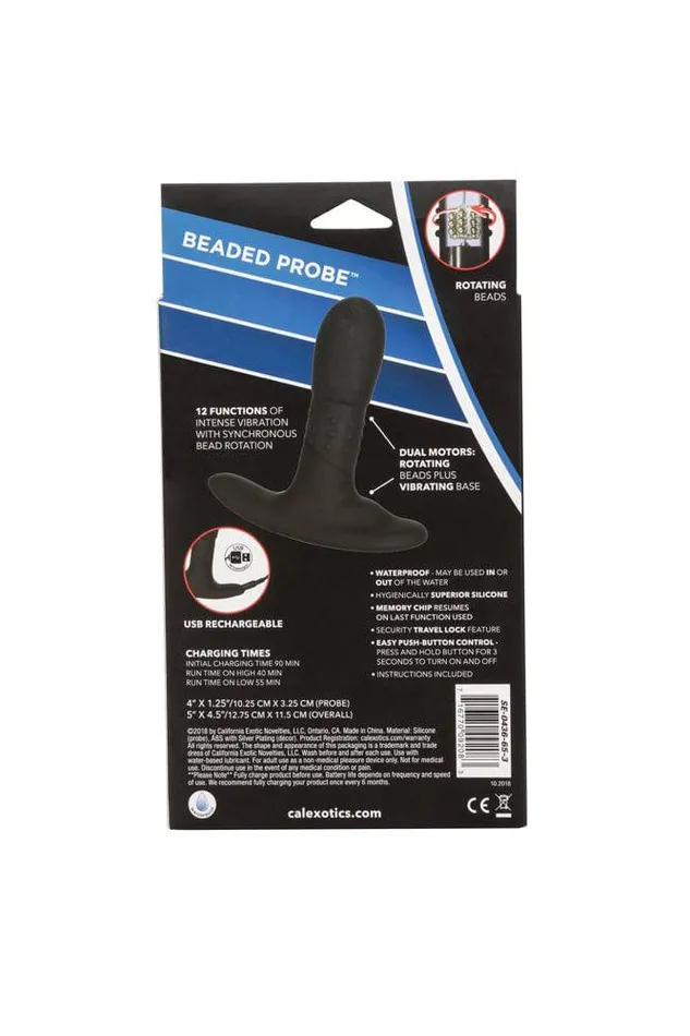 Cal Exotics Eclipse Beaded Anal Probe Black Cal Exotics Anal