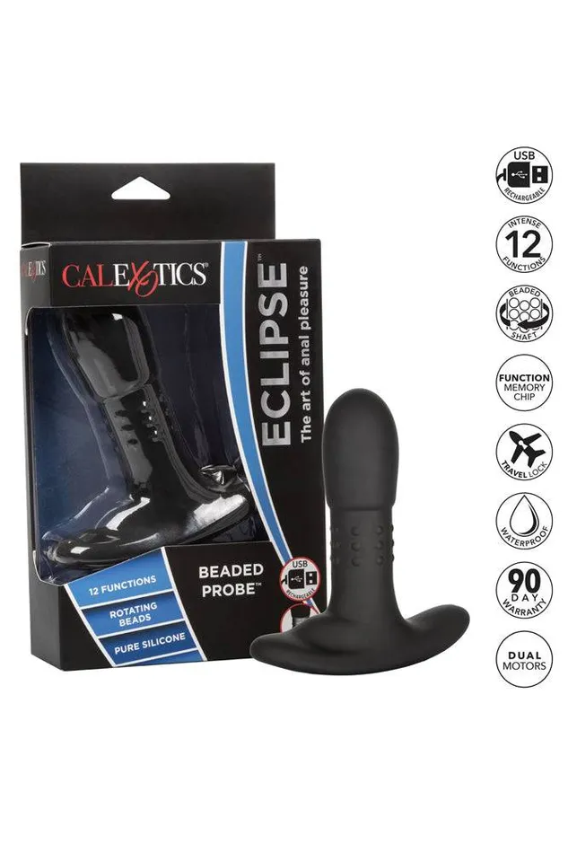 Cal Exotics Eclipse Beaded Anal Probe Black Cal Exotics Anal