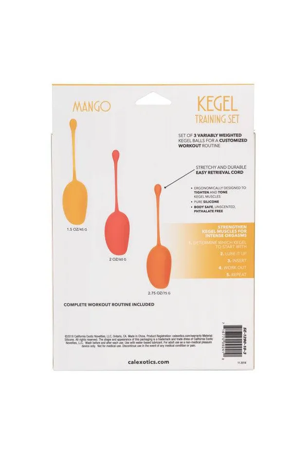 Cal Exotics Female Sex Toys Cal Exotics Kegel Training Set Mango