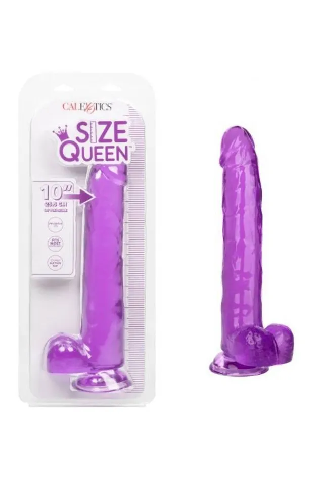 Cal Exotics Size Queen 10 Inch Dildo Purple Cal Exotics Dildos