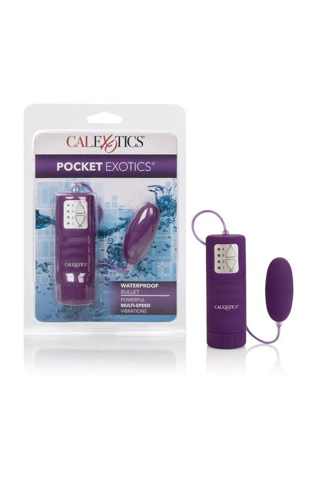 Cal Exotics Vibrators Cal Exotics Pocket Exotics Waterproof Bullet Vibrator Purple