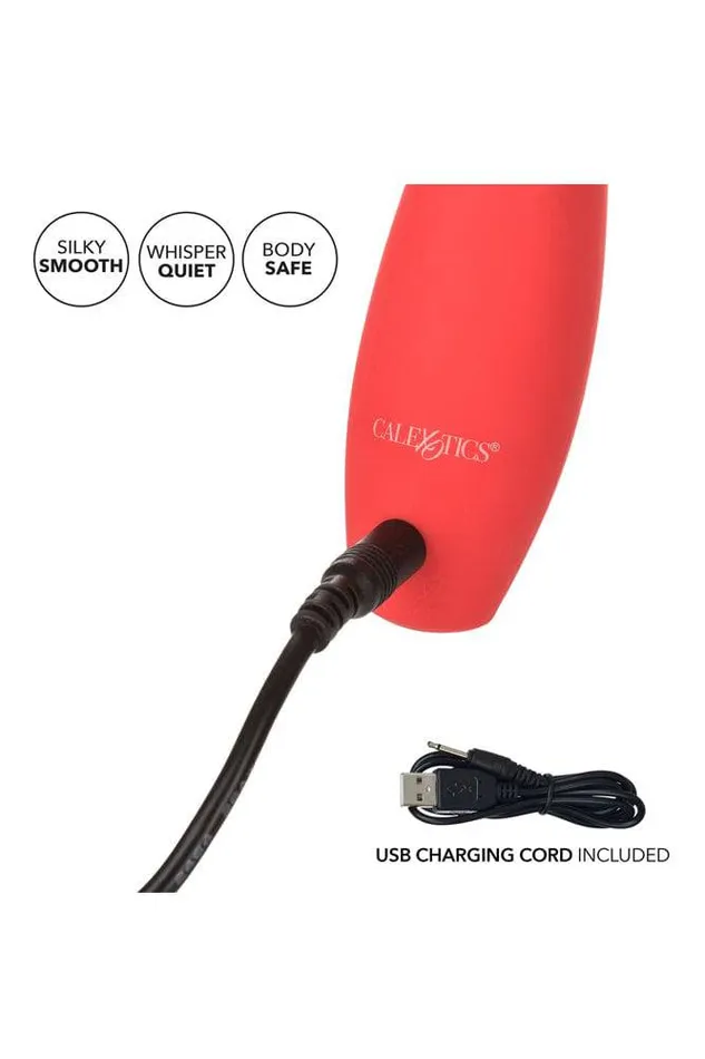 Cal Exotics Vibrators Cal Exotics Red Hot Fury Fluttering Tip Vibrator Red