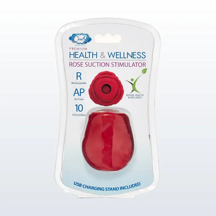 Cloud 9 Rose Clitoral Stimulator with AirPulse Suction Female Sex Toys