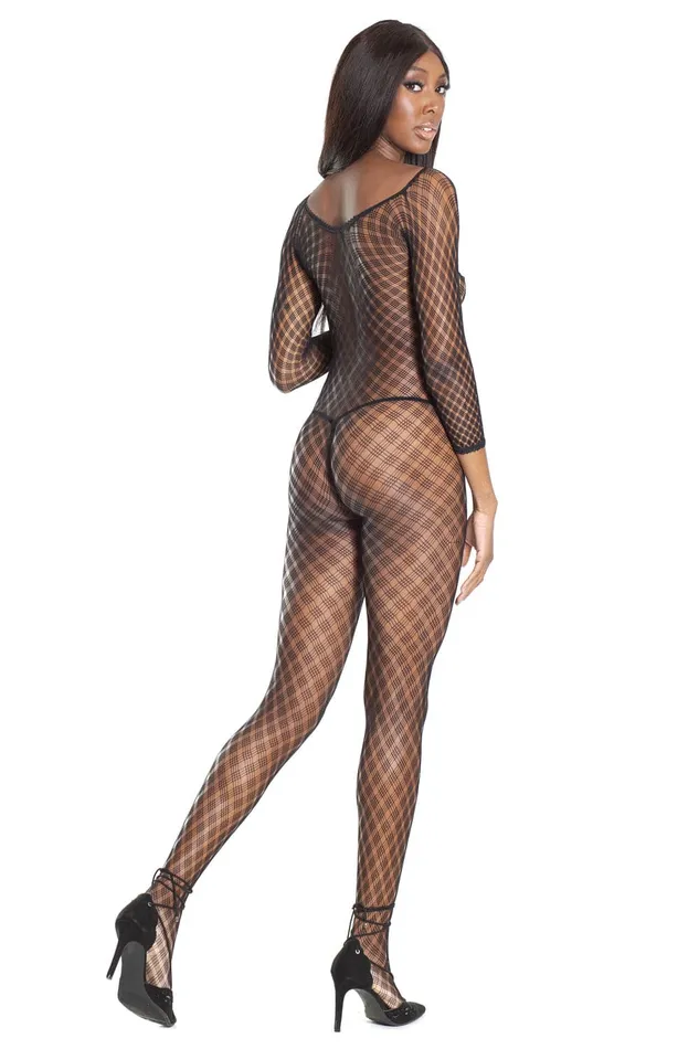 Coquette 1759 Bodystocking Black OS Coquette Bodystockings Playsuits