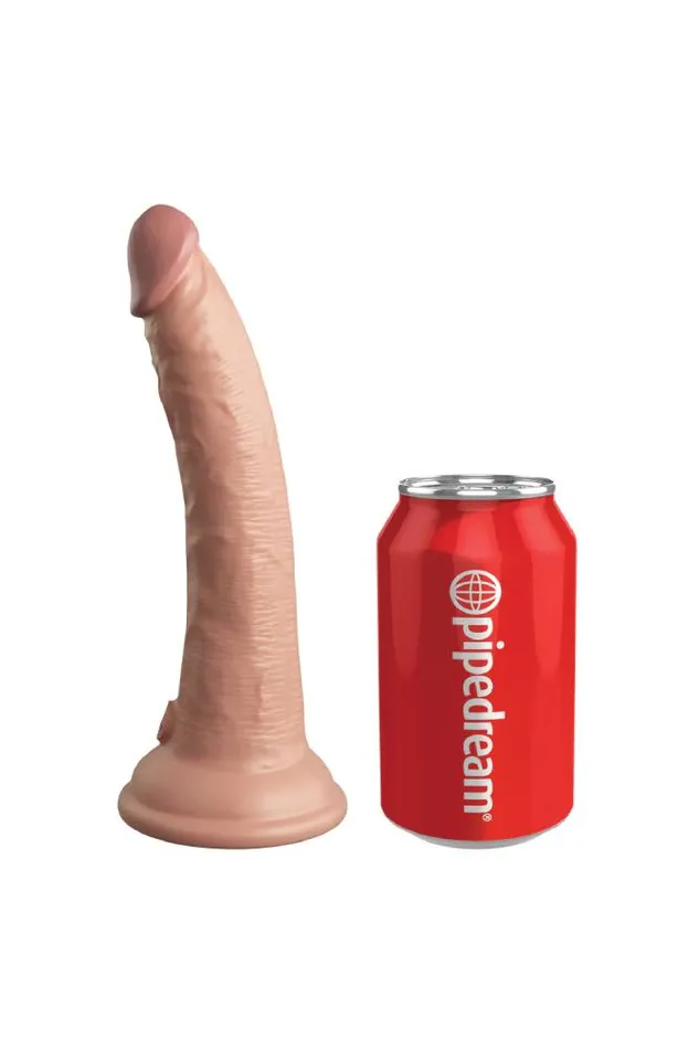 Dildos Pipedream Pipedream King Cock Elite Dual Density 7 Silicone Dildo Beige