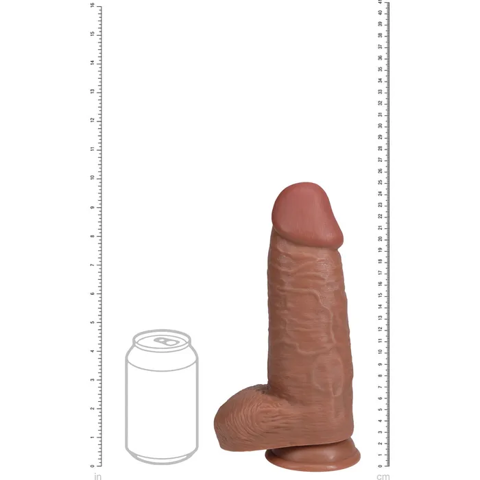 Dildos Shots Real Rock Extra Thick Dildo With Balls 10 Inch Tan Shots Toys