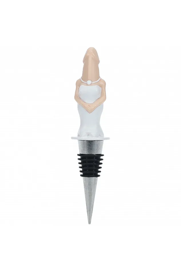 Dildos Shots Toys The Dickheads Bride Bottle Stopper Beige Shots Toys