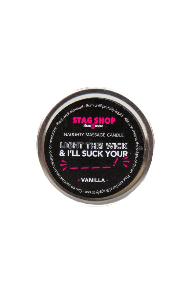 Dildos Stag Shop Stag Shop Mini Naughty Massage Candle Vanilla Scented Various Styles