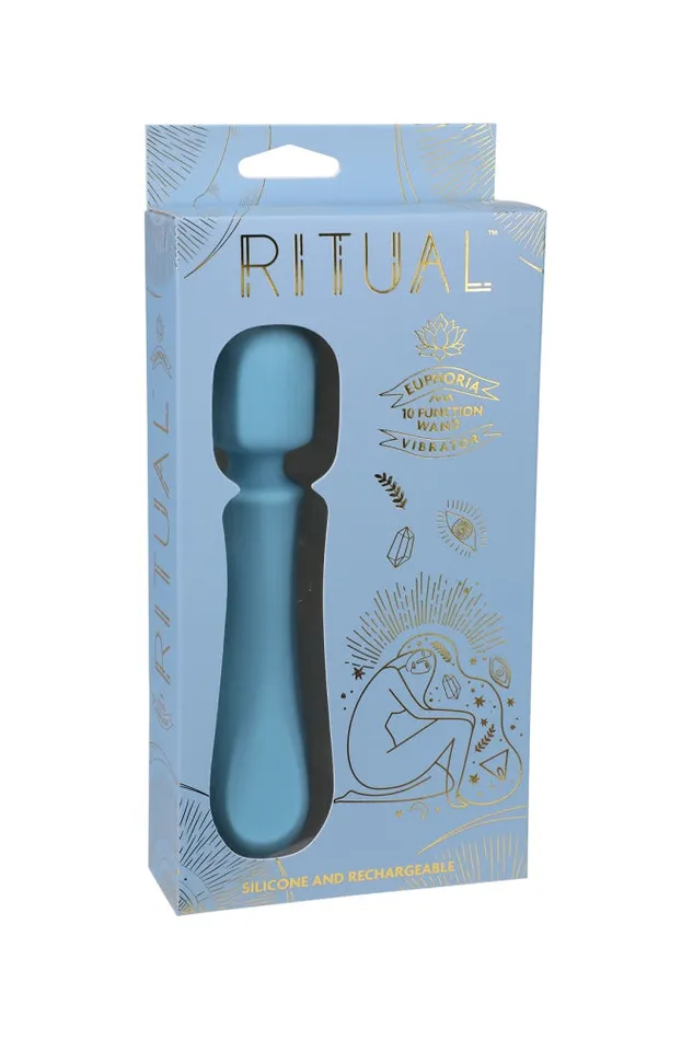 Doc Johnson Ritual Euphoria Massage Wand Blue Doc Johnson Vibrators