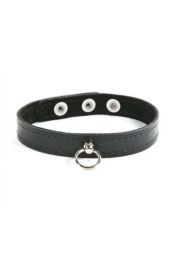 Ego Driven Suede Lined Leather Collar Black Medium Ego Driven Anal