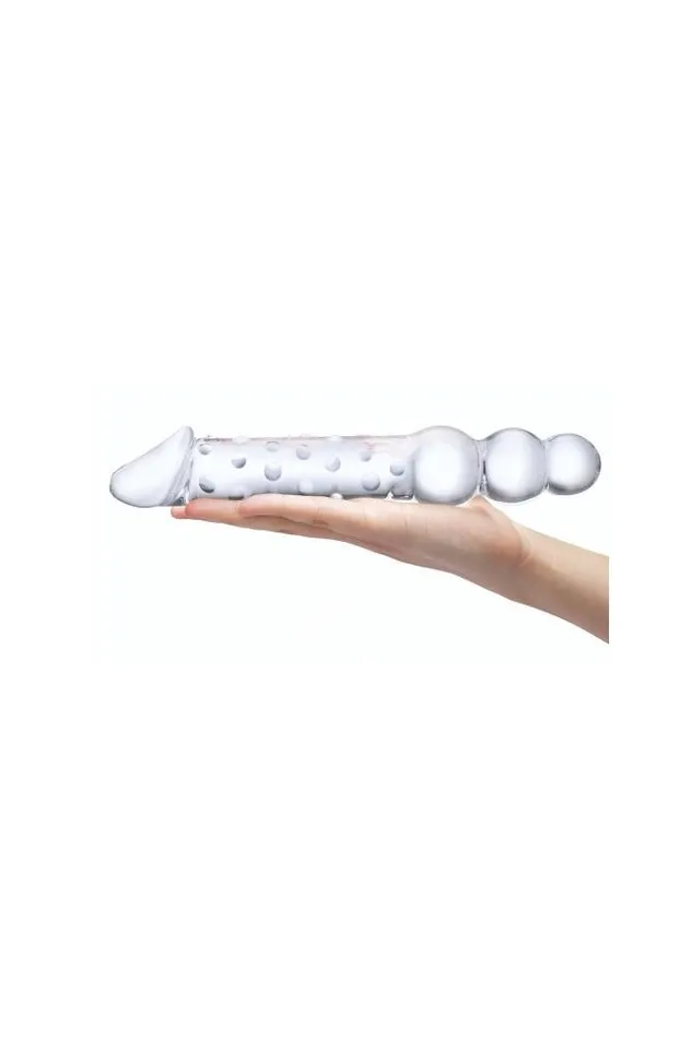 Electric Eel Female Sex Toys Gls Double Ended 12 Glass Dildo With Anal Beads Clear Electric Eel Female Sex Toys Gls Double Ended 12 Glass Dildo With Anal Beads Clear