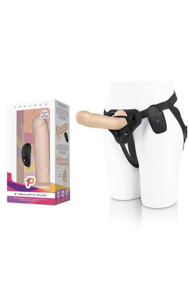 Electric Eel Pegasus 8 Vibrating Realistic Dildo With Harness Beige Electric Eel Female Sex Toys Electric Eel Pegasus 8 Vibrating Realistic Dildo With Harness Beige Electric Eel Female Sex Toys