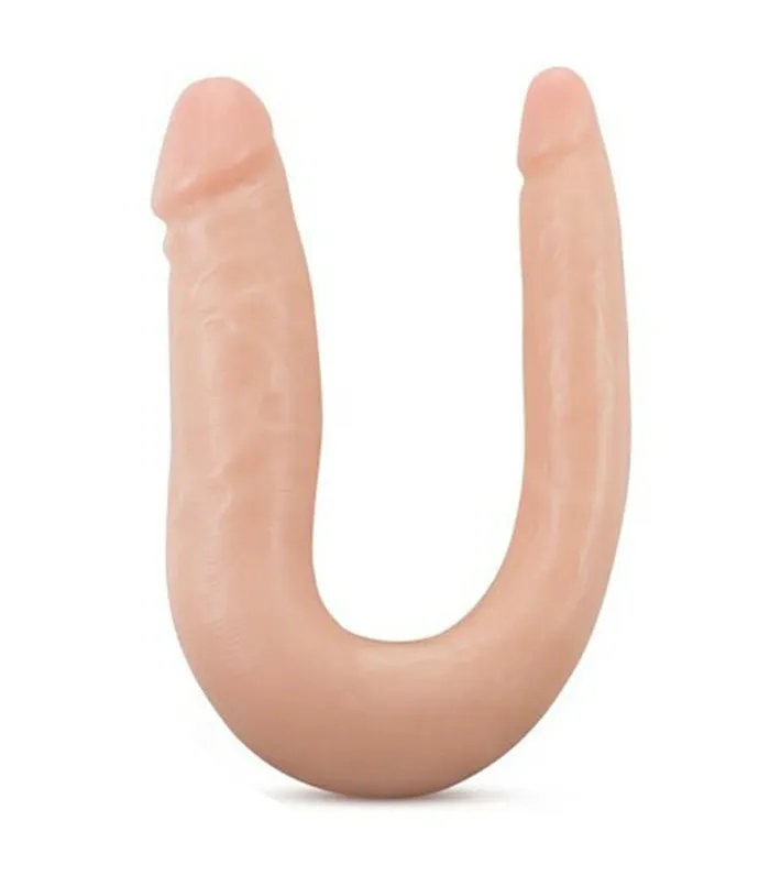 Female Sex Toys Dr Skin Mini Double Dildo Blush